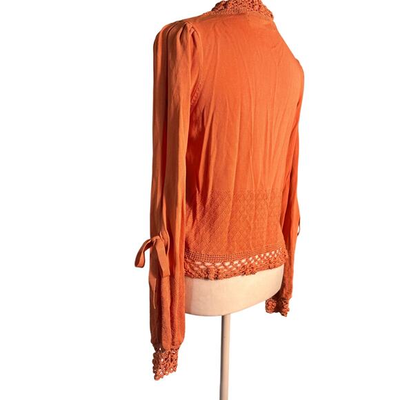 House of Harlow 1960 x REVOLVE Citrus Long Sleeve Split Sleeve Knitted Womens XS - Picture 3 of 7